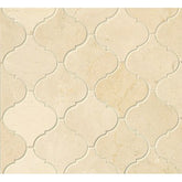 Crema Marfil Marble Arabesque Mosaic Tile  (Polished) - Tenedos
